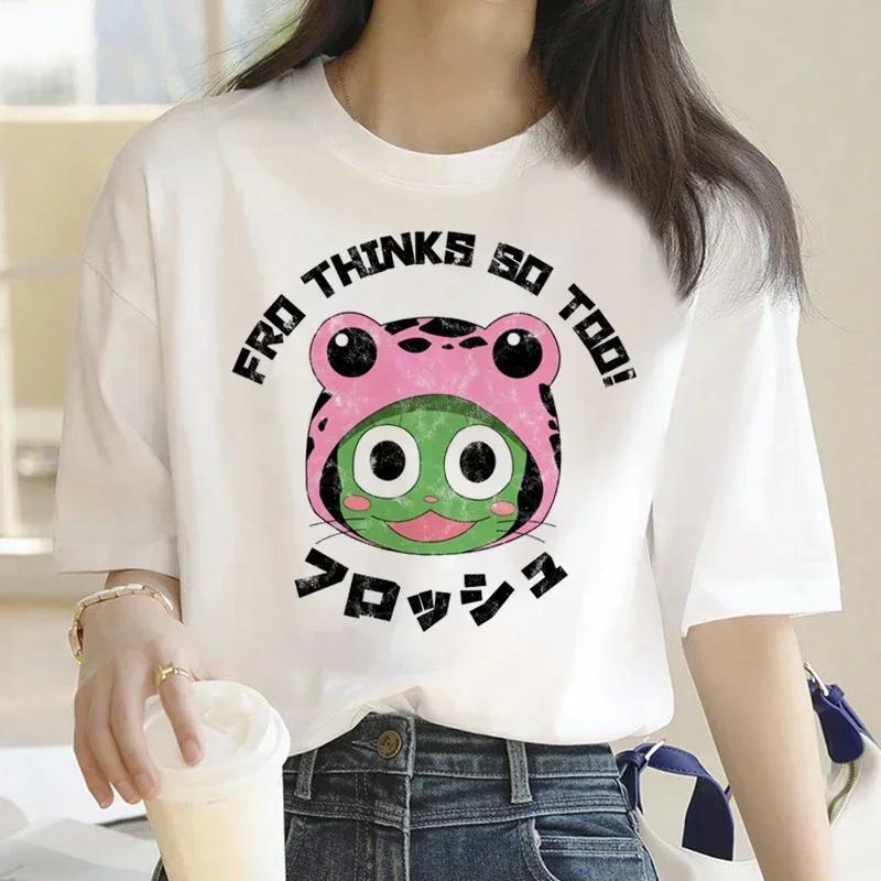 Футболка Fairy Tail Футболка Женская Kawaii Tumblr Парная одежда Белая футболка Уличная мода Вещь для фанатов Повседневная футболка 4XL