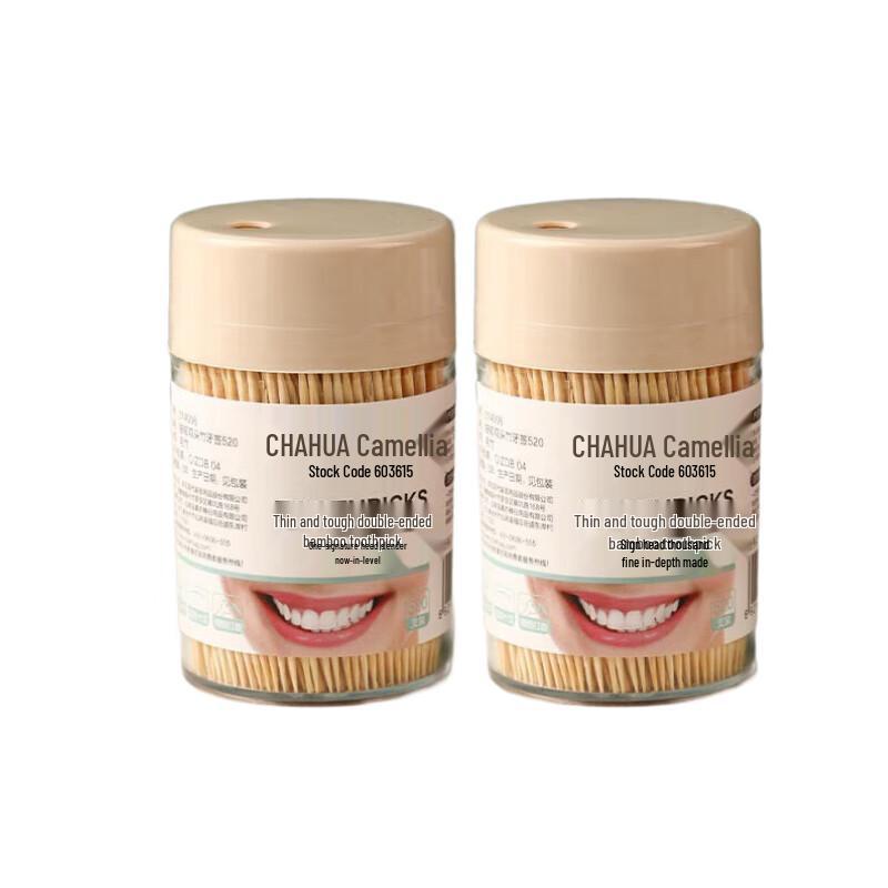 Chahua Double-Ended Bamboo Toothpicks