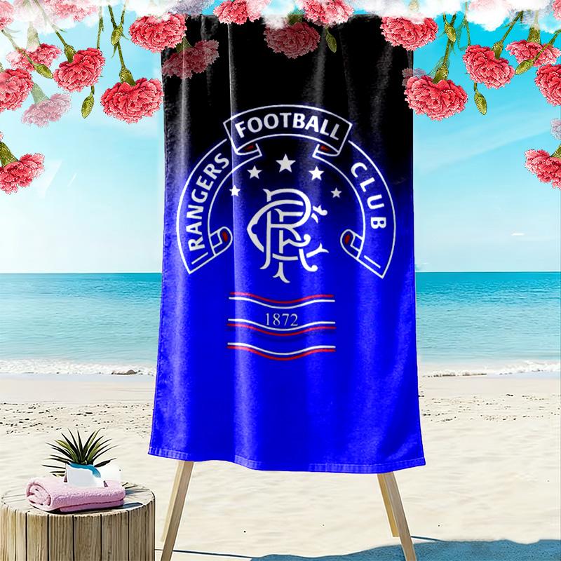 Rangers F.C. Druck Strandtuch, Großes Weiches Schnelltrocknendes Handtuch für Strand Camping Schwimmen