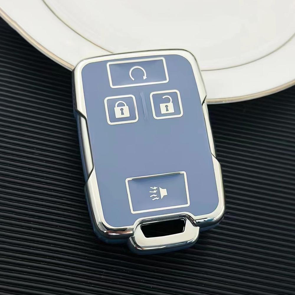 TPU Car Key Case Cover for Chevrolet Colorado Silverado 1500 2500HD 3500HD GMC Yukon Sierra Canyon Remote Key Protecor