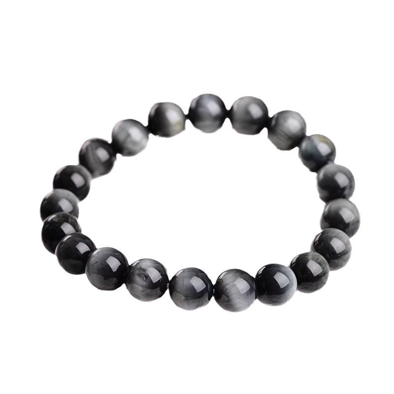 Men's Bracelet, Round Single-loop Beaded Bracelet, Women's Accessory, New Model, Simple Stone Beads, for Men