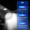 Super Bright 5LED Bike Front Light TYPE-C Rechargeable 3-Gear Mode Compact Lightweight Cycling Lamp for Night Riding Commuting