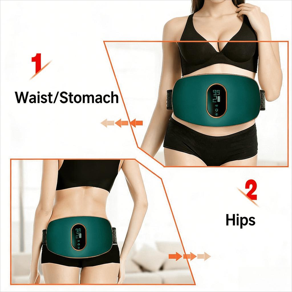 Multipurpose Heating Massage Belt for Legs, Hips & Back