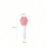 1pcs Manual Silicone Cat Claw Face Brush, Long Handle Soft Bristle Facial Cleansing Brush, Deep Cleaning Tool For Facial Dirt