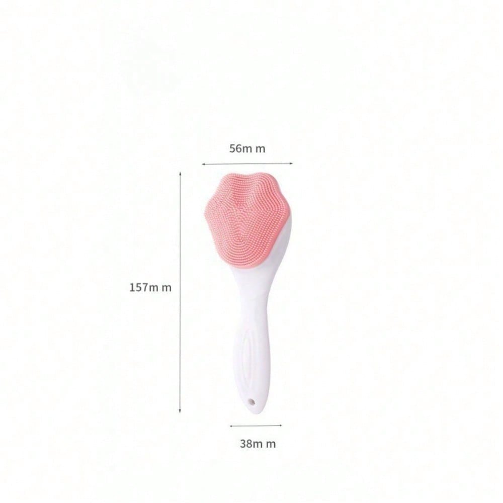 1pcs Manual Silicone Cat Claw Face Brush, Long Handle Soft Bristle Facial Cleansing Brush, Deep Cleaning Tool For Facial Dirt