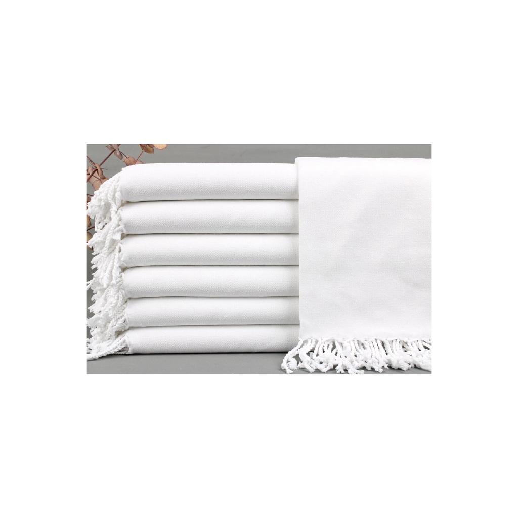 Peshtemal White Organic Beach Peshtemal 100x180 Cm Cotton Peshtemal Decor Peshtemal