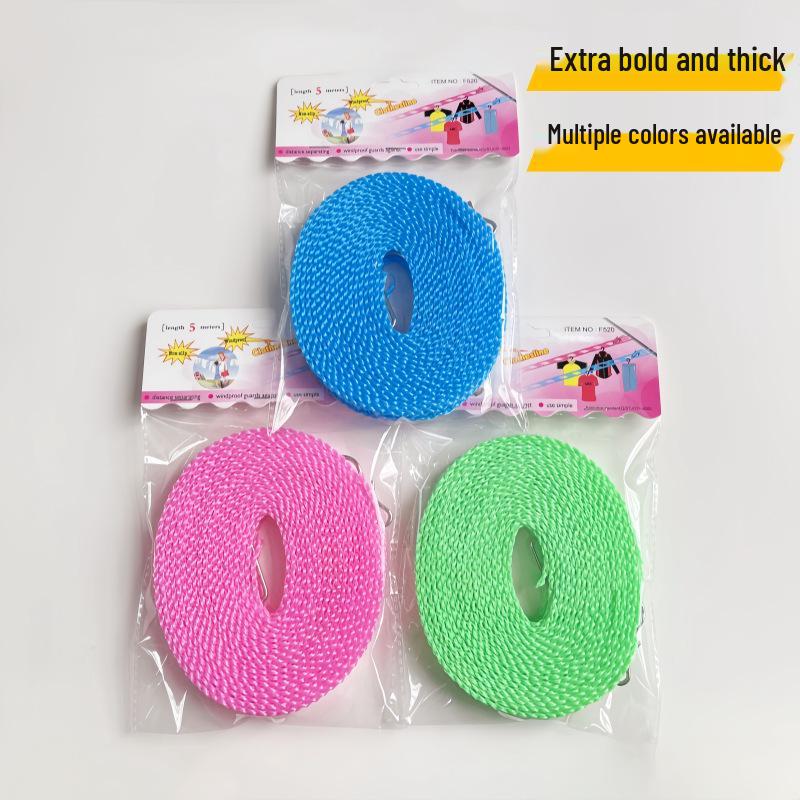 Shujian F520 Windproof Non-Slip Thickened Clothesline for Outdoor Home Portable Drying
