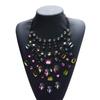 2025 New Multilayer Indian Statement Large Collar Crystal Necklace Women Boho Ethnic Big Bib Choker Necklace Ladies Jewellery