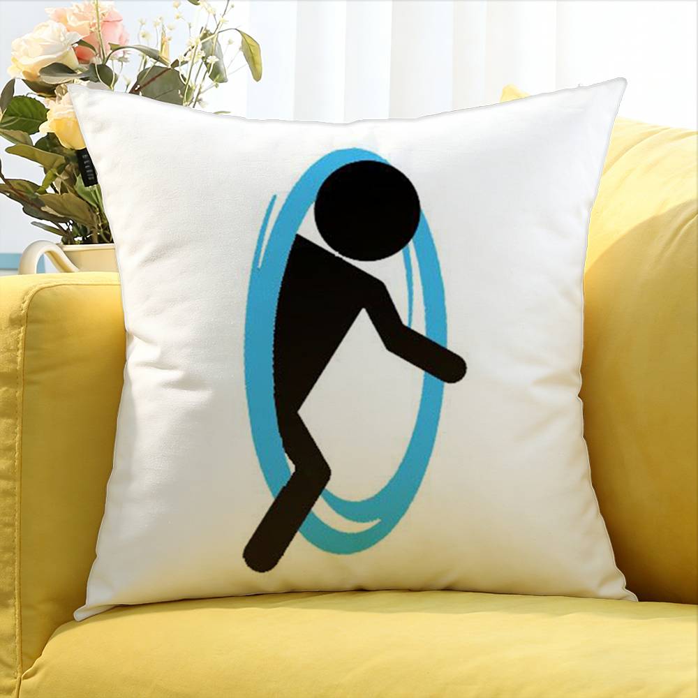 1Pc Portal 2 Game World Various Sizes Square Pillow Case For Car Home Bedchamber Decor
