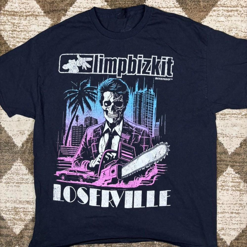 Vintage Limp Bizkit Band Loserville US Tour Shirt Unisex Concert S to 5XL EL0257 Unisex T-Shirt XXXXL