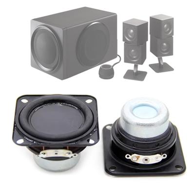 Audio 2Pcs 47mm 4 Ohm 15W Full Range Speaker Rubber Side NdFeB Magnetic Mini Portable Loudspeaker Sound Home Theater