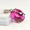 26.95 Ct Pink Tourmaline 925 Sterling Silver Natural Pendant CERTIFIED Gemstone My.pd.19-k
