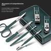 6-Piece Stainless Steel Nail Clippers Manicure Set with Ear Spoon - Nail Tools.