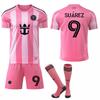 2025-26 Pink Football Uniform Set 9 Suarez Miami Club Home Jersey