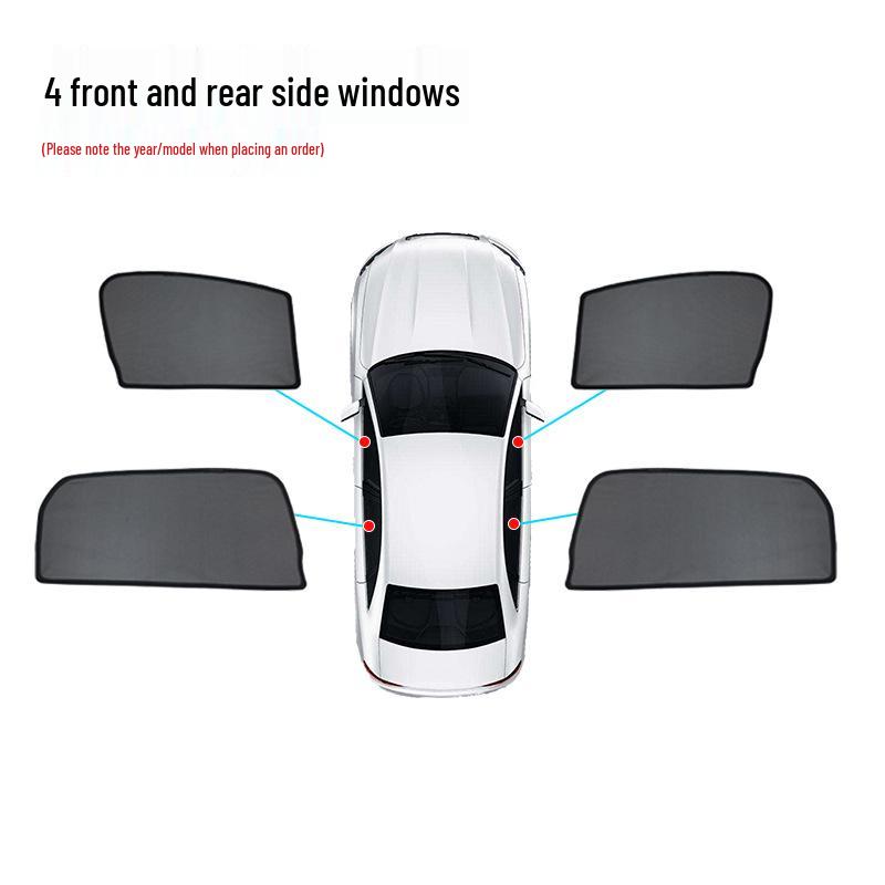 Magnetic Sunshade Screen for Chery Tiggo 8 - Heat Insulating Car Curtains