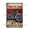 Crosscountry Motorcycle Tin Sign Vintage Metal Wall Decor Garage Home Bar Metal Plaque