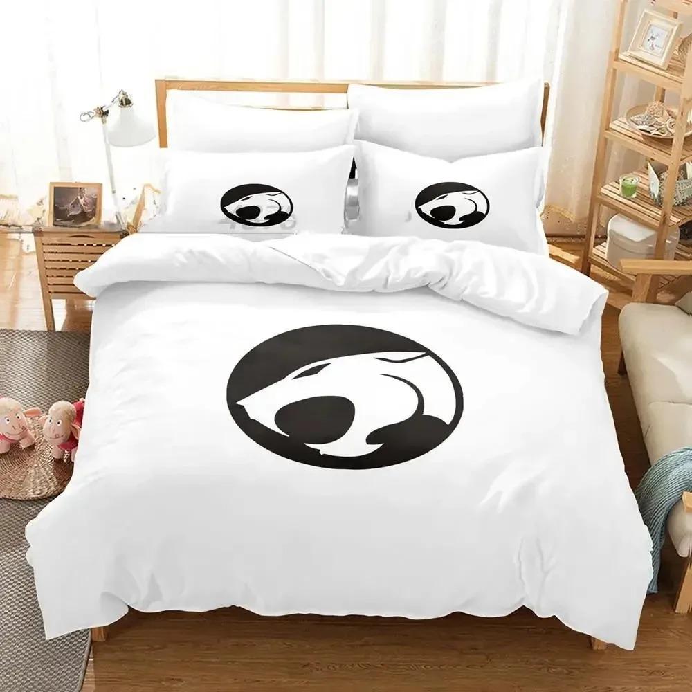 Ensemble de literie Fashion Thundercats Simple Twin Full Queen King Size Ensemble de lit Adulte Enfant Chambre Housse de couette Ensembles Imprimé 3D Animé