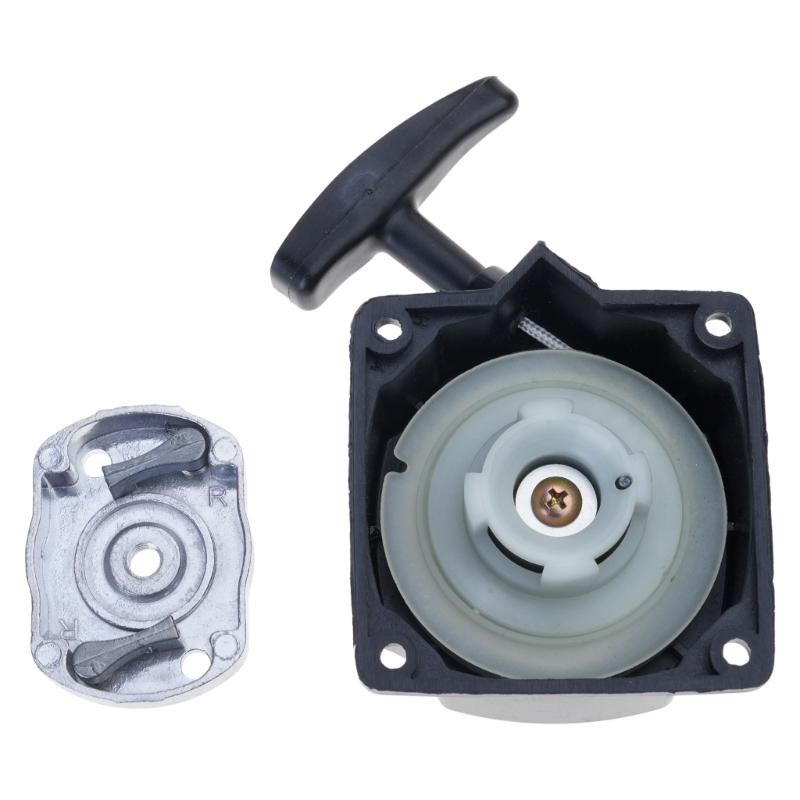 Universal Engine Recoil Starter For 43CC 49CC Garden Tool Heavy Duty Nylon Material 67mm Mounting Holes Easy Assembly