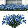 6pcs Artificial Wild Violet Flowers, for Indoor and Outdoor Hanging Plants, Farmhouse Decoration, Tabletop Placement,  Without Container