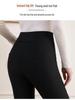 Women's High Waist Thick Wool Blend Leggings Extra Warm Fleece-Lined Knee Pad Pants