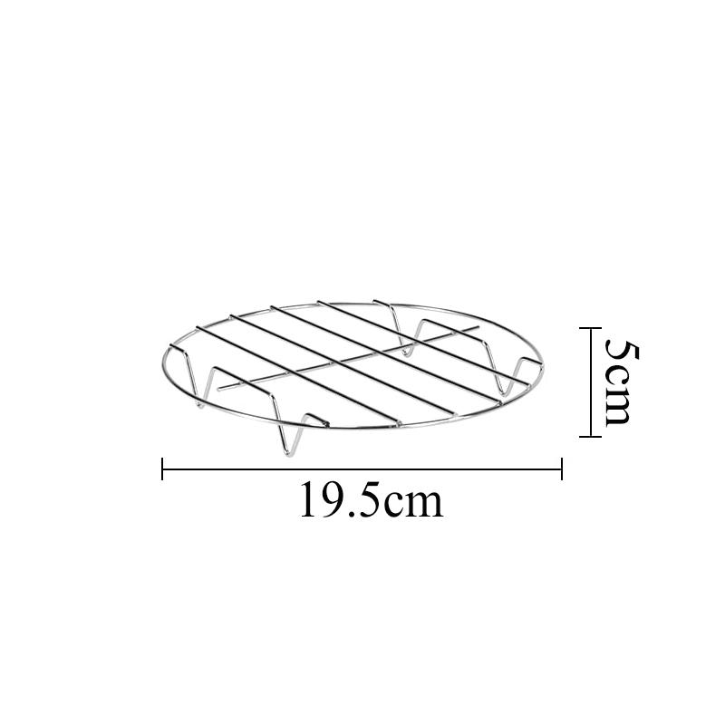Air Fryer Silicone Shape Basket Tray Set Round Airfryer Grill Rack Accessories Reusable Foldable Bpa Free AirFryer Mold Liner