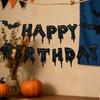Spooky Halloween Party Supplies Glittery Letters Ghosts Home Decorations Photo Booth Props Festive Birthday Banner and Favors
