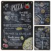 Zartes Fast Food Metallschild Heimzimmer Wanddekor Plakette Vintage Restaurant Bar Café Küche Metallposter Raumdekoration
