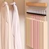 Punch Free Wooden Hats Hanger 8/12 Clips Clothes Drying Rack Wall Mounted Hat Holder  for Home