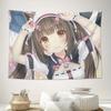 VIKAMA Niedliches Anime-Maid-Wandteppich Wandbehang Stoff Schlafzimmer Wohnheim Kawaii Wandteppich Heimdekoration