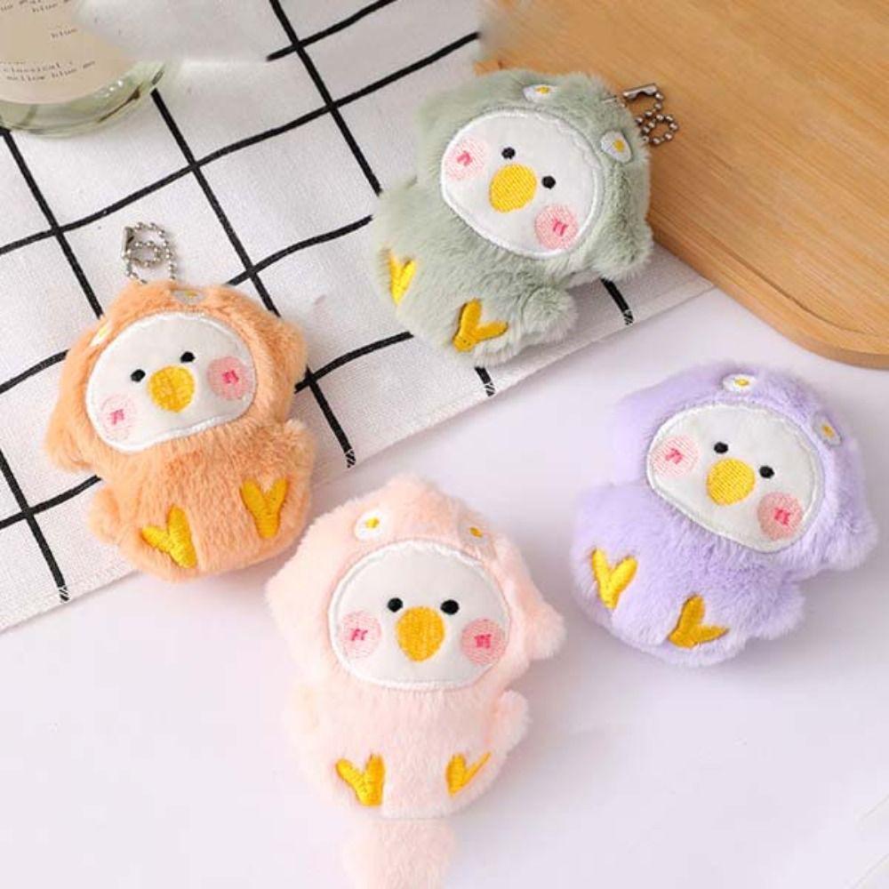 PP Cotton Squirrel Plush Keychain Squirrel Cartoon Plush Toys Penguin Plush Doll  Bag Decoration