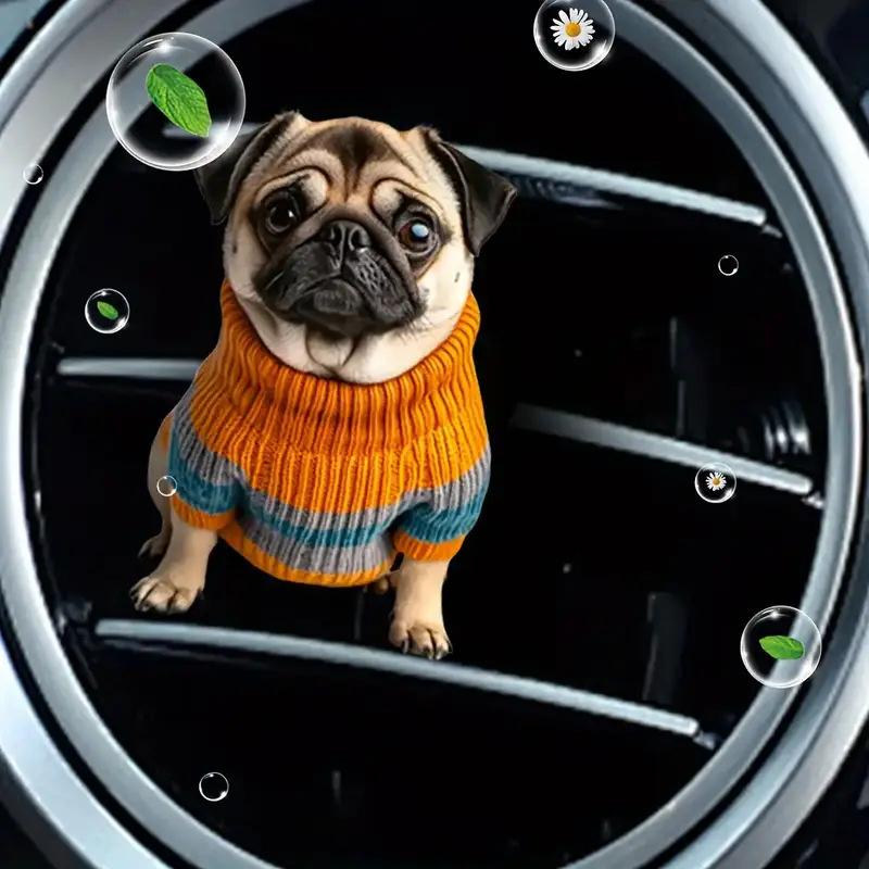 Acrylic Car Vent Clip Aromatherapy Air Freshener Holder 2D Decorative Clip For Car Ac Vents