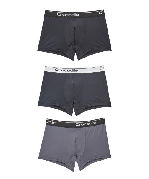 

[Crocodile Нижнее белье] [3 ШТУКИ] Мужские повседневные боксеры Askin CDMDR4N111215 [Отправка из Кореи] 100% Оригинал Black - 95