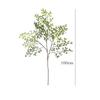 2pcs Simulation 3-forks Bean Leaves Green Plants Fake Flower Auditorium Decor Artificial South Bamboo Plant Study Decoration
