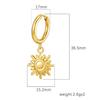Sun Stainless Steel Pendant Accessories 18K Vacuum Gold Plated DIY Accessories Summer Earrings Seaside Vacation