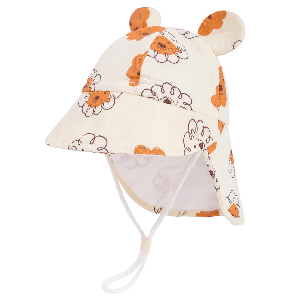 New Panama Autumn Baby Bucket Hat for Boys Girls Cartoon Breathable Mesh Children's Beach Shawl Sun Hat Kids UV Protection Cap