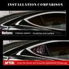 For Tesla Model 3 2017-2023 Car Rear Louver Window Side Shutter Cover Trim Sticker Vent Scoop ABS Carbon Fiber Red Accessories