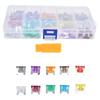 140Pcs Car Fuses Assortment Kit Blade Type Aluminum Sheet Automotive Replacement 530A M S