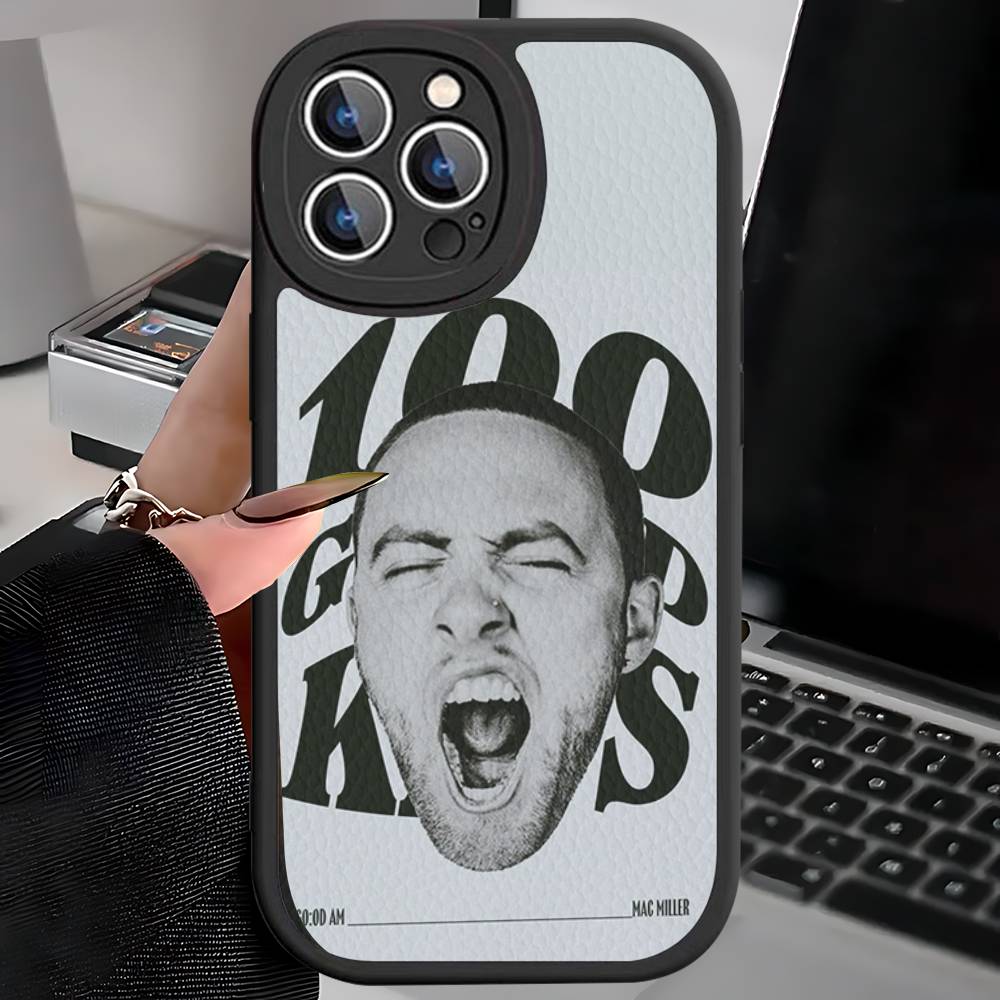 Cool M-mac Miller Phone Case For IPhone 16 15 14 11 12 13 Pro Max Plus Back Leather Shell