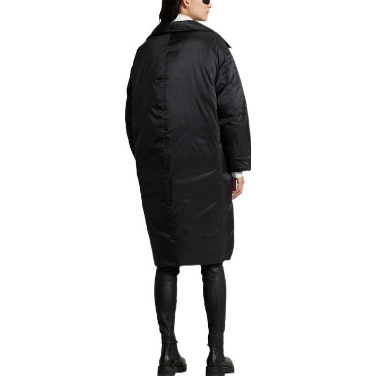 Polo Ralph Lauren FW22 Holiday Collection Solid Color High Neck Long Sleeve Down Jacket Women Outerwear Black WMPOOTWN2820181-001