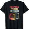 Vinyl Schallplatte T-Shirt_ Retro Keeping It Old School Geschenk Unisex T-Shirt