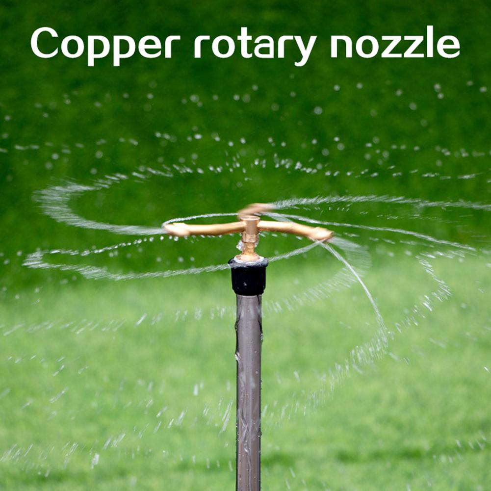 3/4 Arm 360 Degree Automatic Rotarys Sprayers Irrigation System Sprinkler Head Garden Plants Large Area Coverage Sprinklers