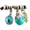 Les Trésors De Lily [G0171] - Turquoise 'Bouquet Fleury' Designer Bracelet