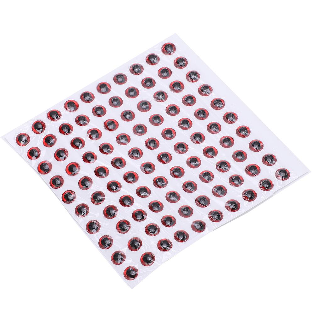 100 Stück Fischaugen 5mm   3D Rund Weich   Leicht Zart Angelköder Augen