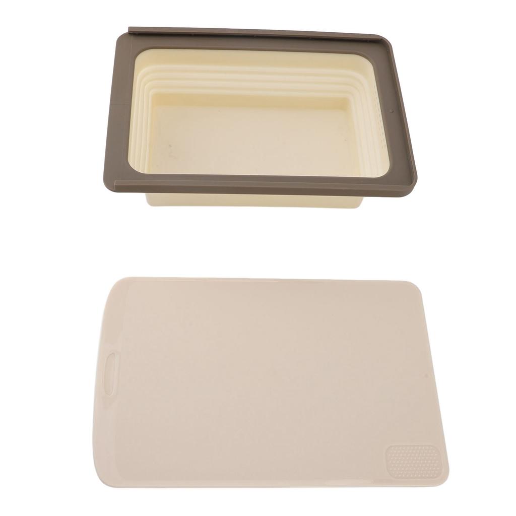 Tagliere pieghevole 2 in 1, vasca multifunzione, salvaspazio, tagliere pieghevole portatile