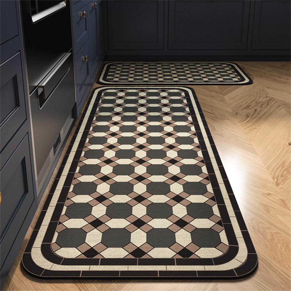 Kitchen Floor Mat Bedroom Living Room Long Bedside Hallway Hallway Soft Washable Carpet Non-slip Bathroom Entrance Doormat Tapis