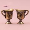M-1Pc Antique Small Copperware Buddha Tea Set Retro Copper Teacup Brass Keychain Pendant Home Living Room Decoration Crafts Gift