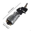 Ignition Starter Switch Accessories Easy Installation Waterproof with 2 Keys for Trailers Trucks Go