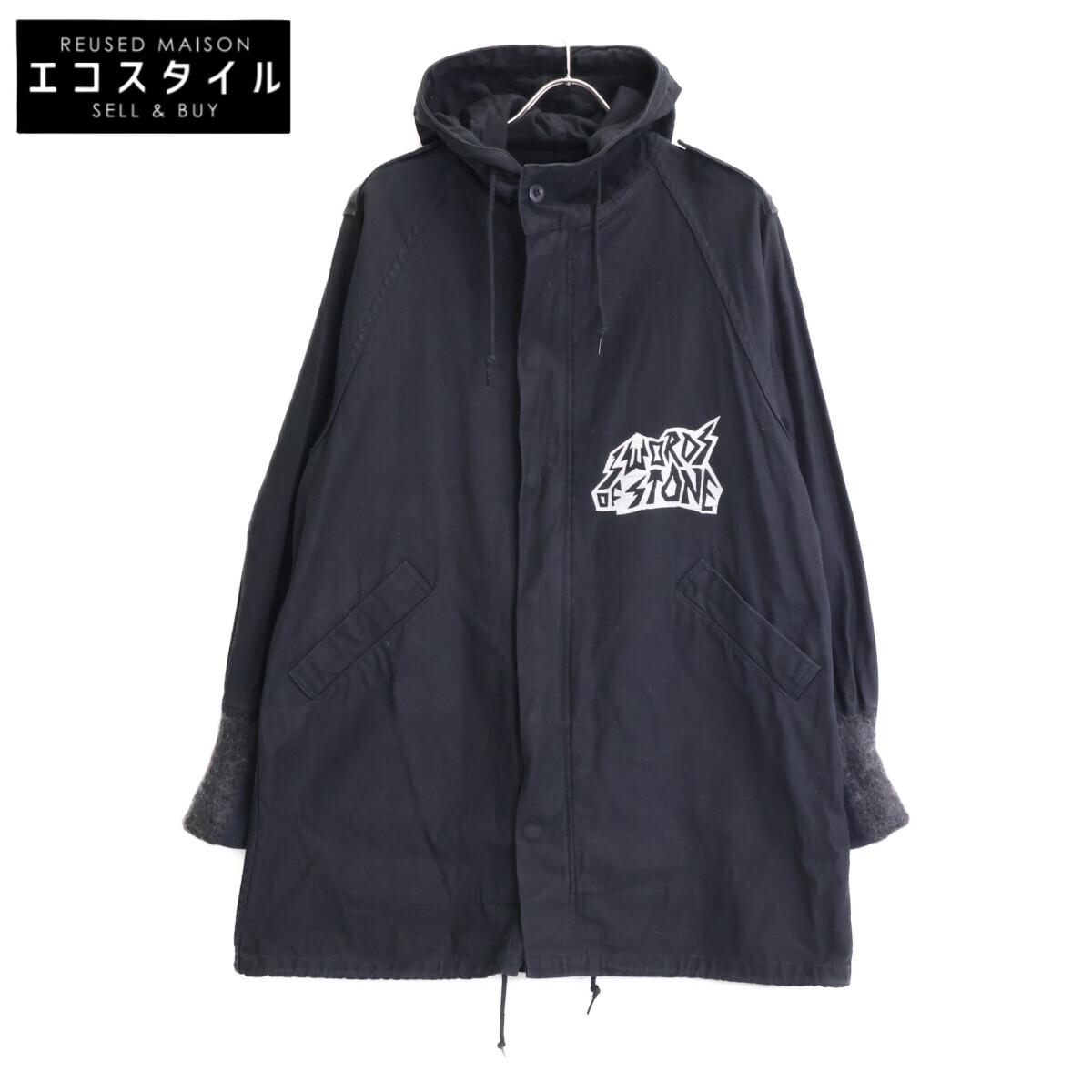 

HYSTERIC GLAMOUR FERGADELIC МЕТАЛЛИЗИРОВАННЫЙ ПРИНТ РОСКОШНОЕ ПАЛЬТО-МОД ПАЛЬТО FREE черныйБ/у