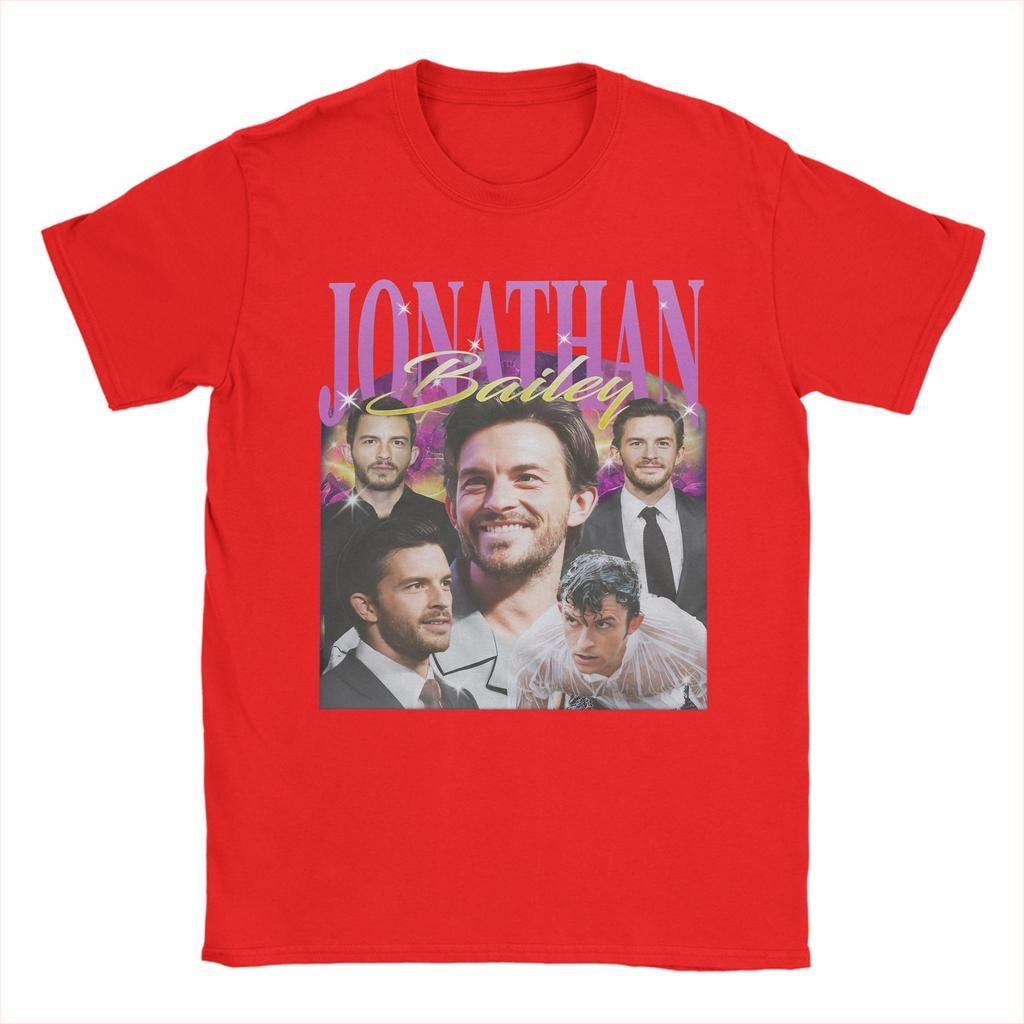 Unisex s Jonathan Bailey Actor T Shirt Cotton Clothing Awesome Short Sleeve Round Collar Tees Plus Size TShirt