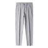 Oversized Men's Pants Trend Spring Loose Straight Tube Plain Casual Pants Elastic Spring Pants